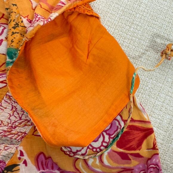 Energie Spaghetti Strap Floral Dress Elastic Empire Waist XL - Picture 7 of 8